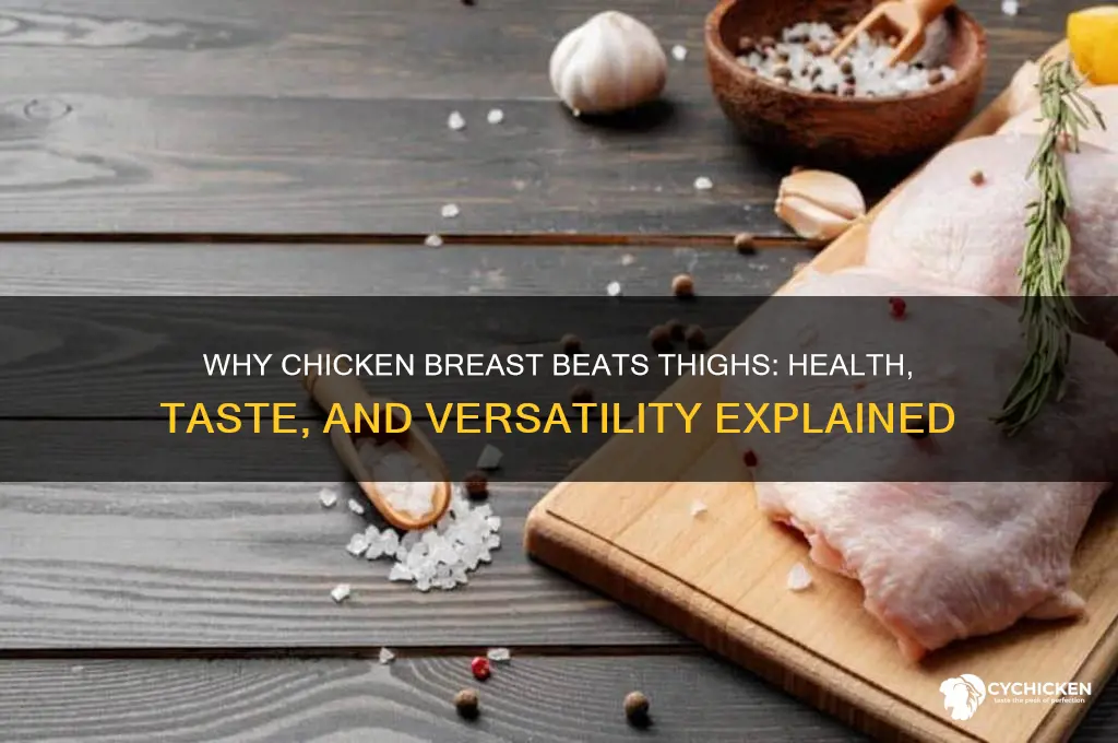 why chicken breast over thighs