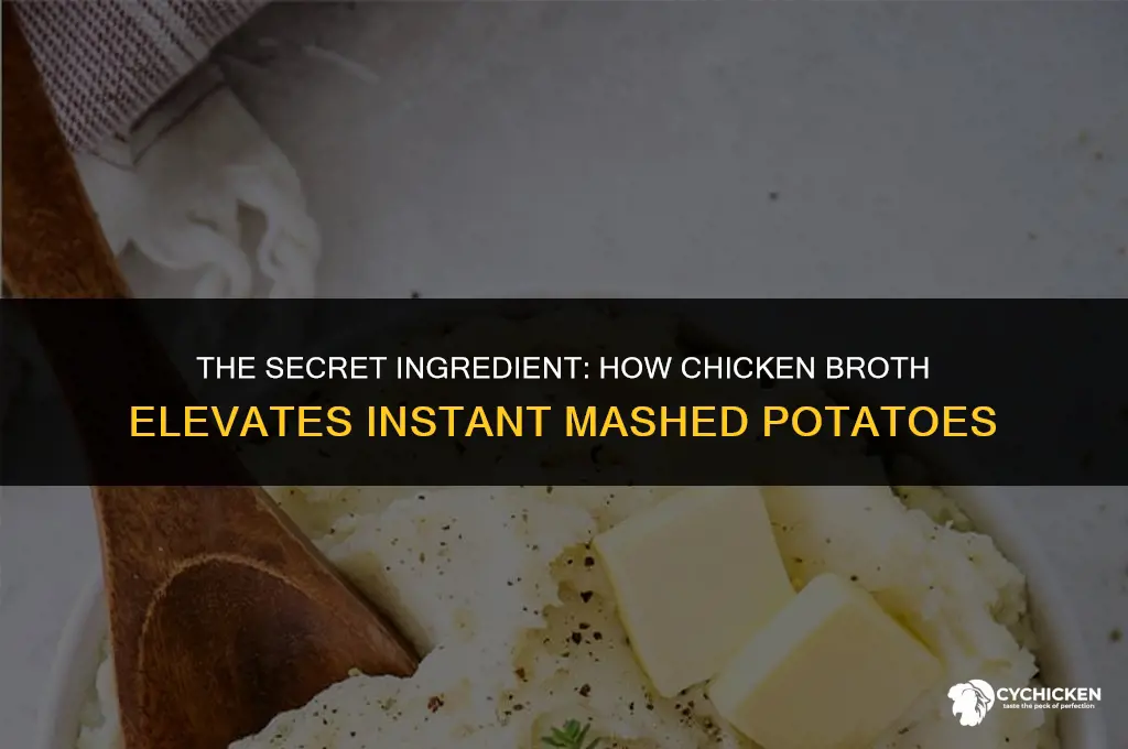why chicken broth make instant mashed potatoes