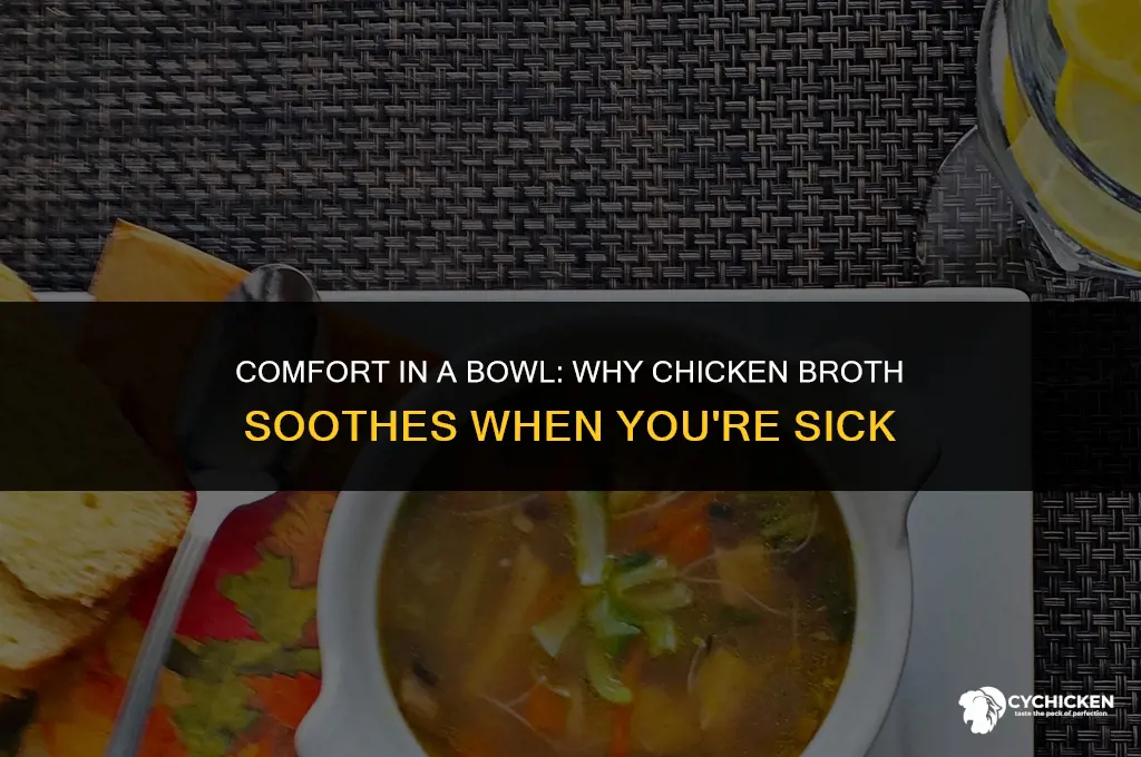 why chicken broth when sick