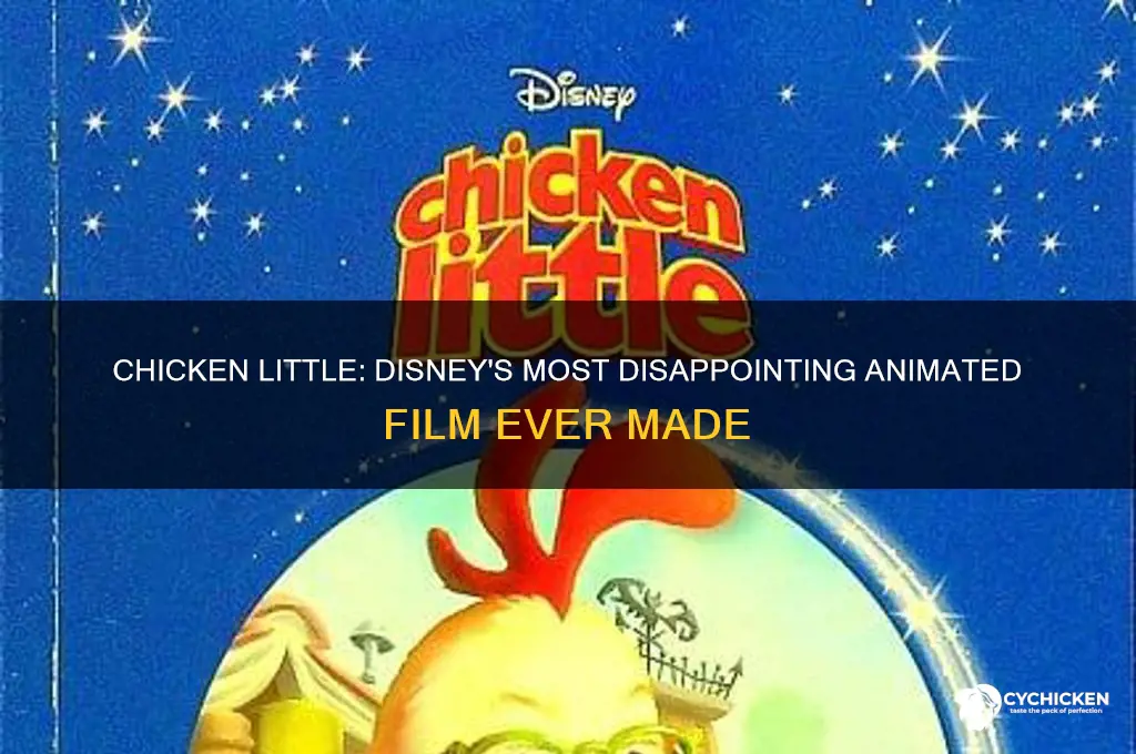 why chicken little is the worst disney movie