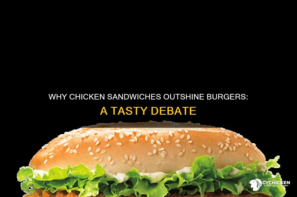 why chicken sandwich not burger