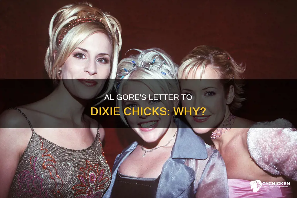 why did al gore write letter to dixie chicks