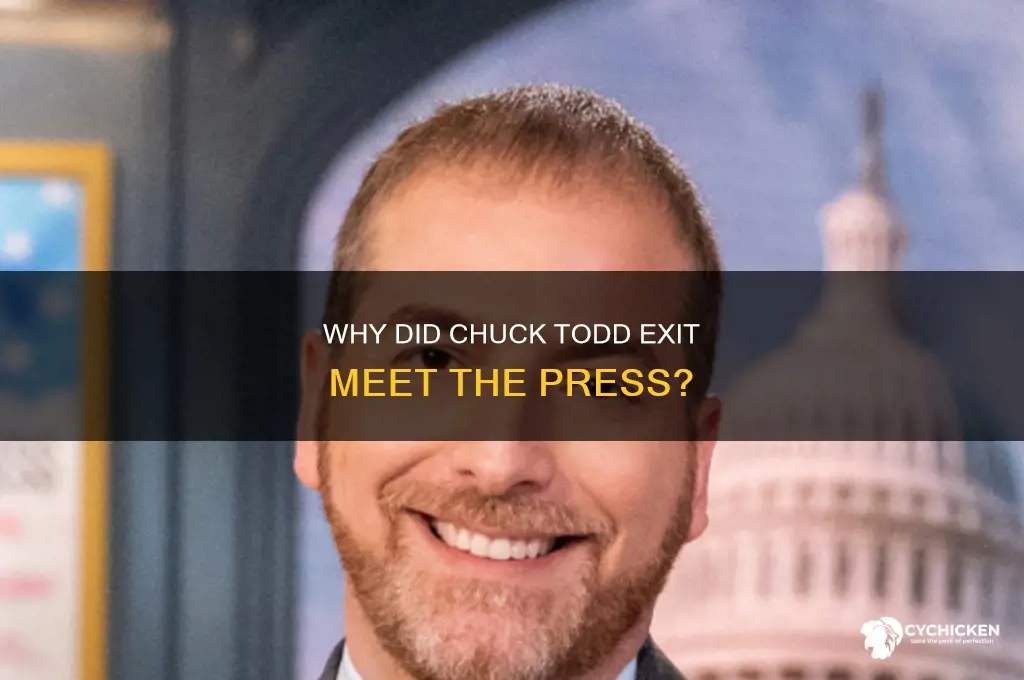 why did chick todd leave meet the press