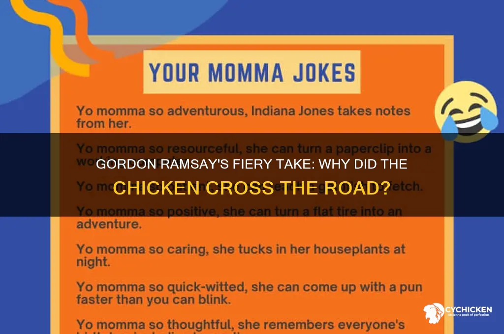 why did chicken cross the road gordon ramsay