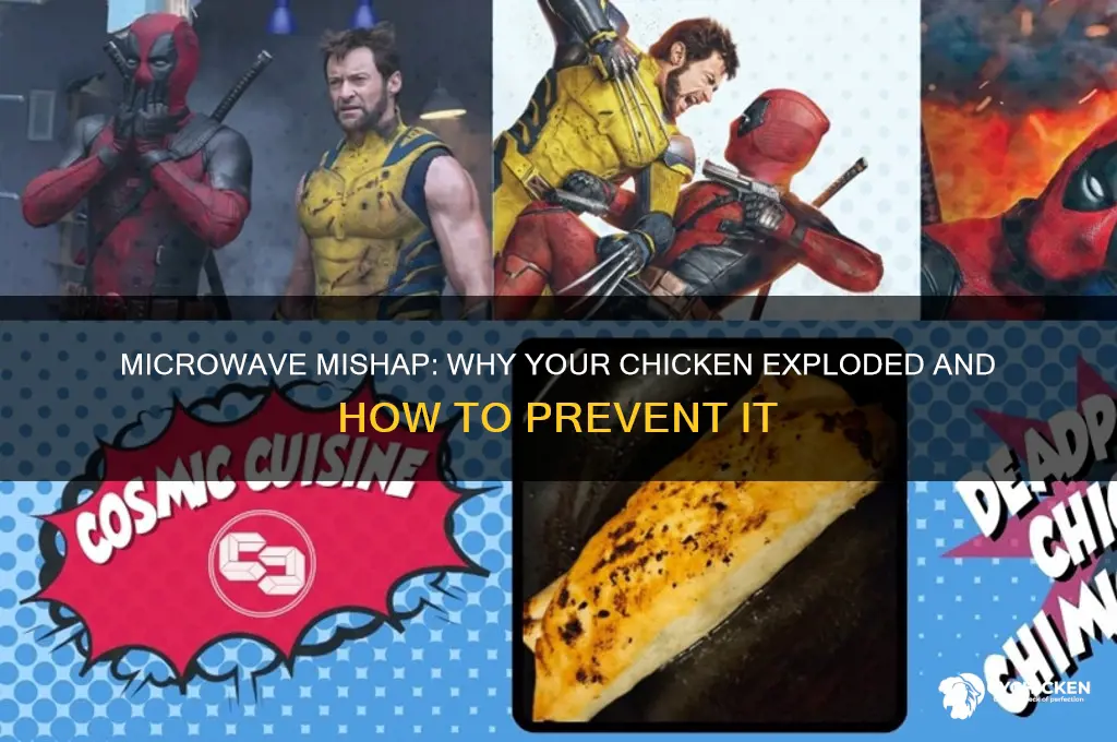 why did my chicken explode in the microwave