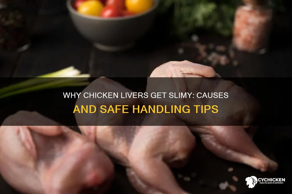why did my chicken livers have slimy stuff