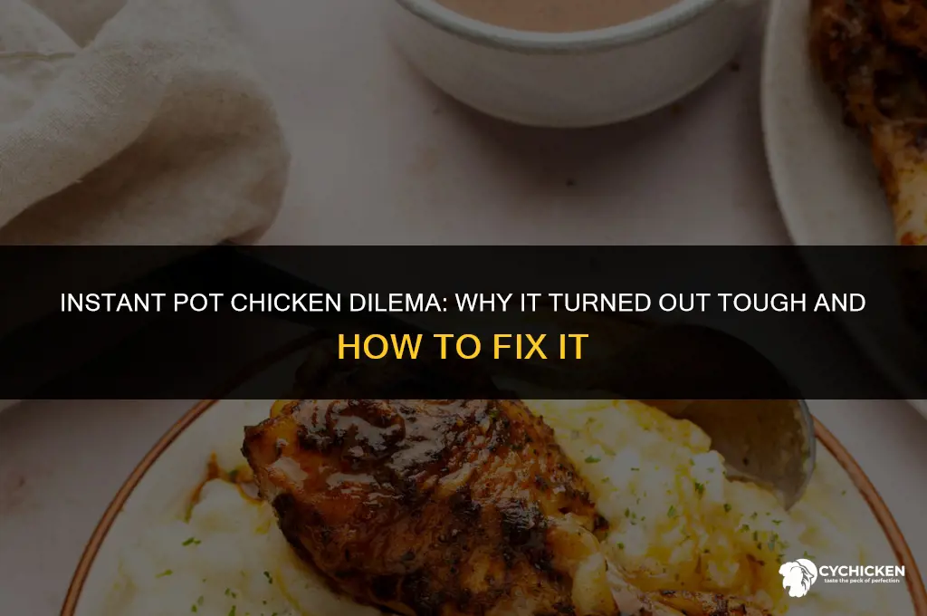 why did my instant pot chicken turn out tough
