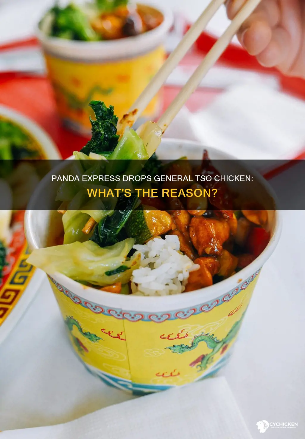 why did panda express stop selling general tso chicken