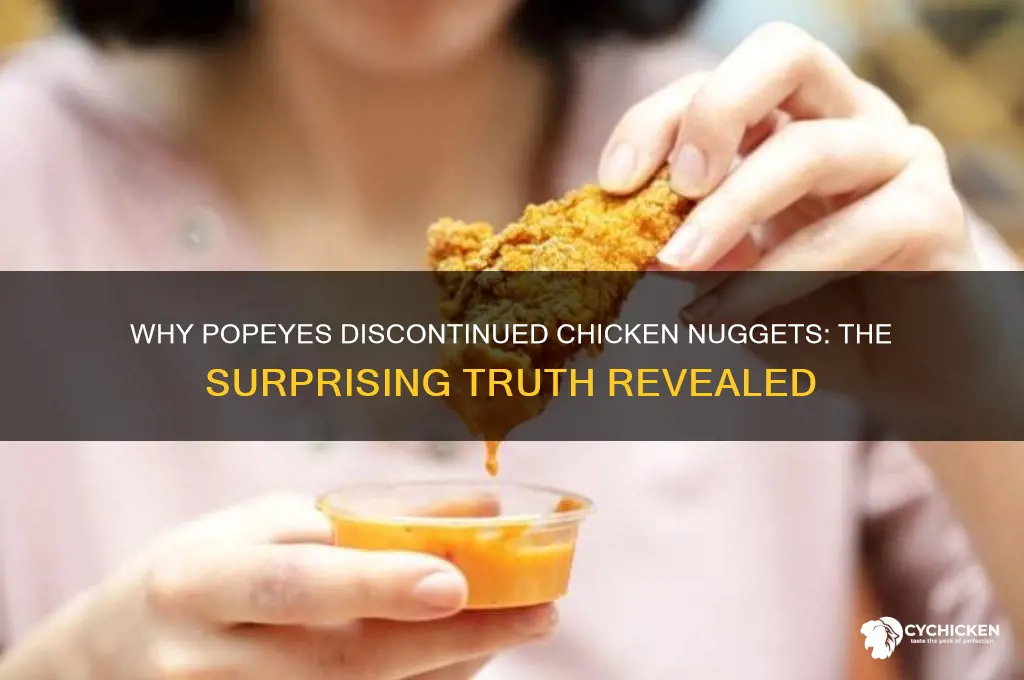 why did popeyes discontinue chicken nuggets