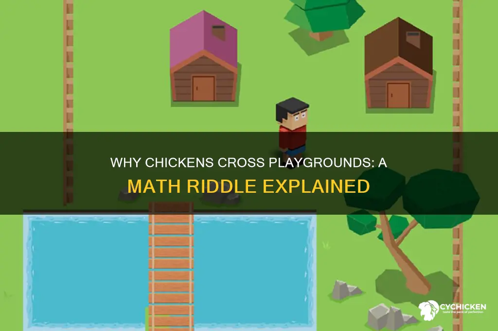 why did the chicken cross the playground math