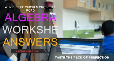 Solving the Chicken's Road Crossing with Algebra