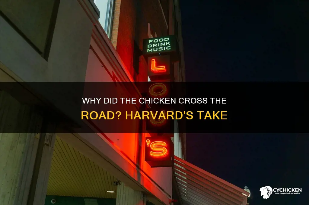 why did the chicken cross the road harvard