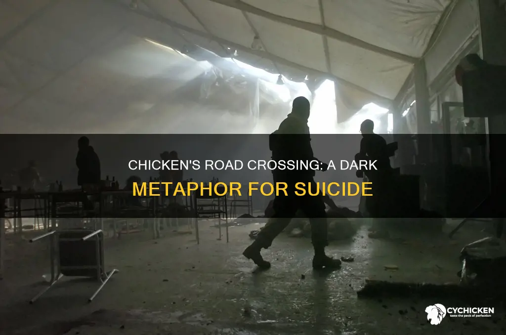 why did the chicken cross the road suicide meaning