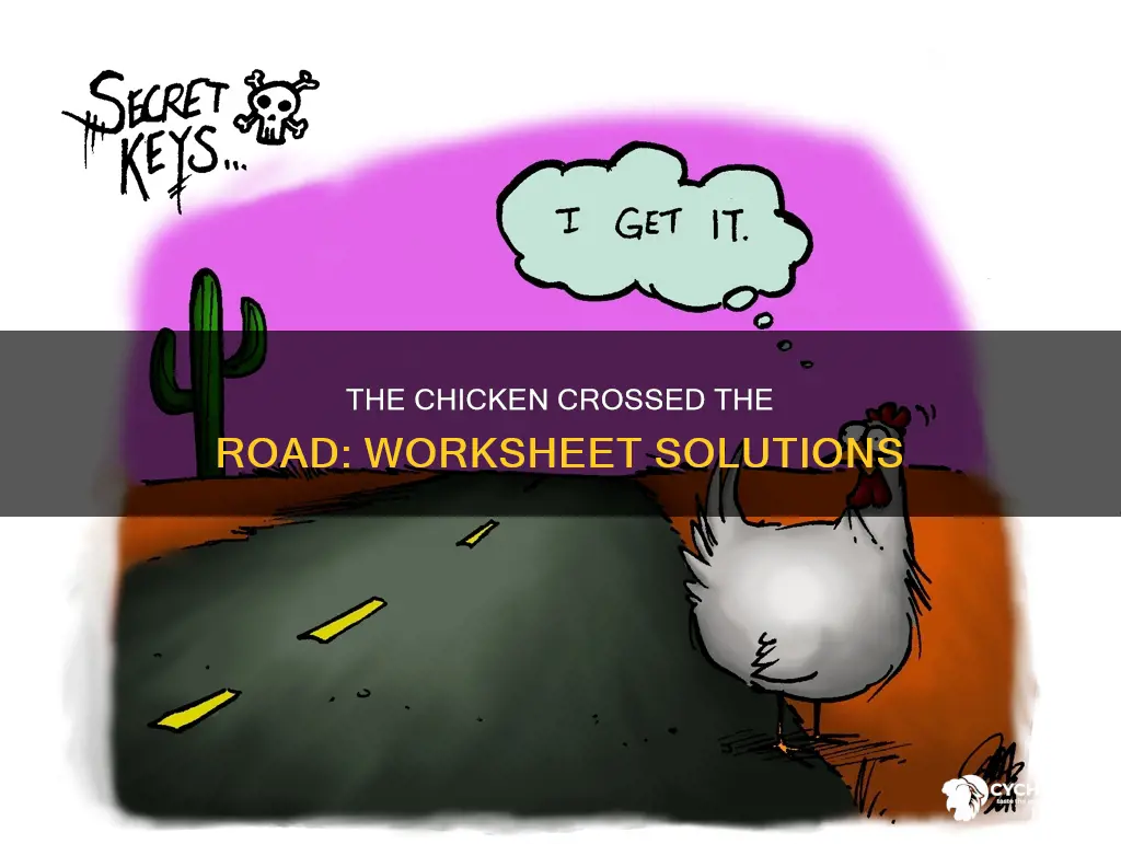 why did the chicken cross the road worksheet answers