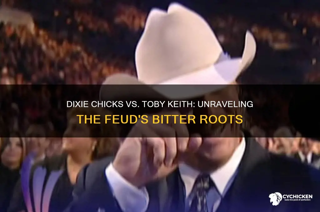 why did the dixie chicks hate toby keith