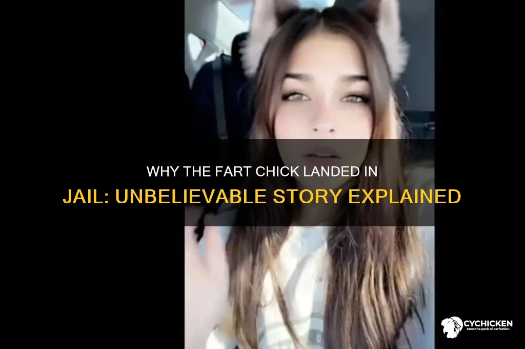 why did the fart chick go to jail