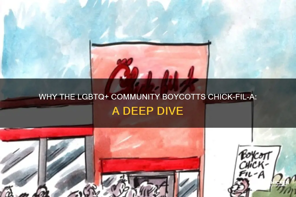 why did the gay community boycott chicken flila