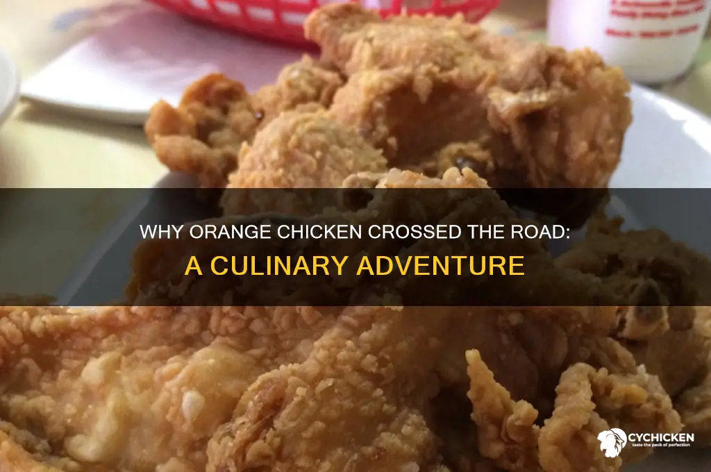 why did the orange chicken cross the road