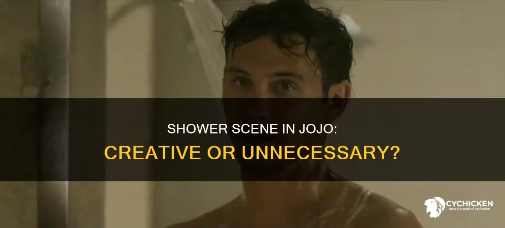 why did they show that chick showering jojo bizzare adventure