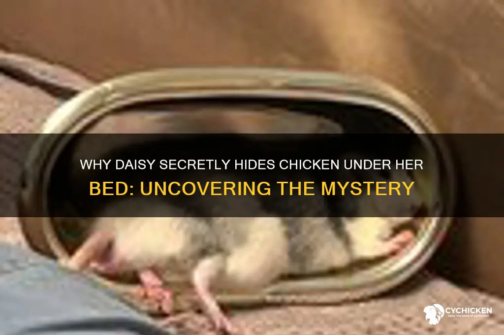why dies daisy hide chicken under her bed