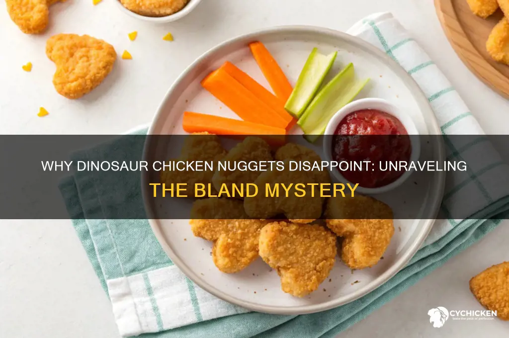 why dinosaur chicken nuggets taste bad
