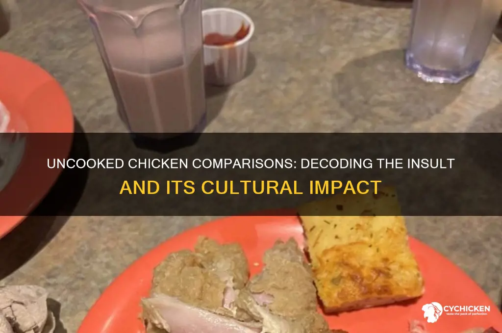 why do all you bitches look like uncooked chicken