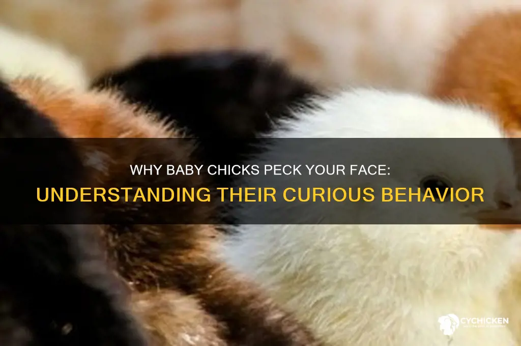 why do baby chicks like to peck your face