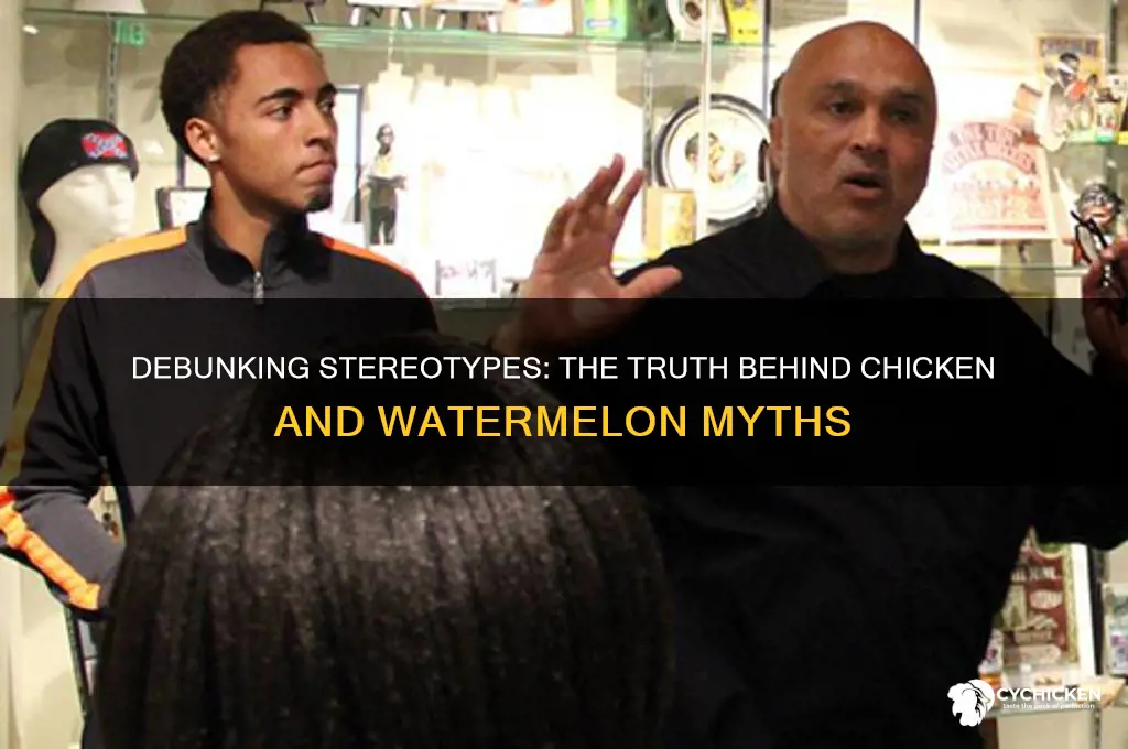 why do black people love chicken and watermelon