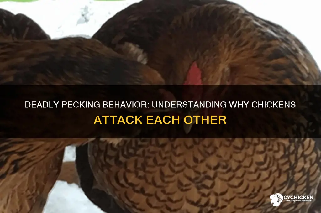 why do chicken peck each other to death