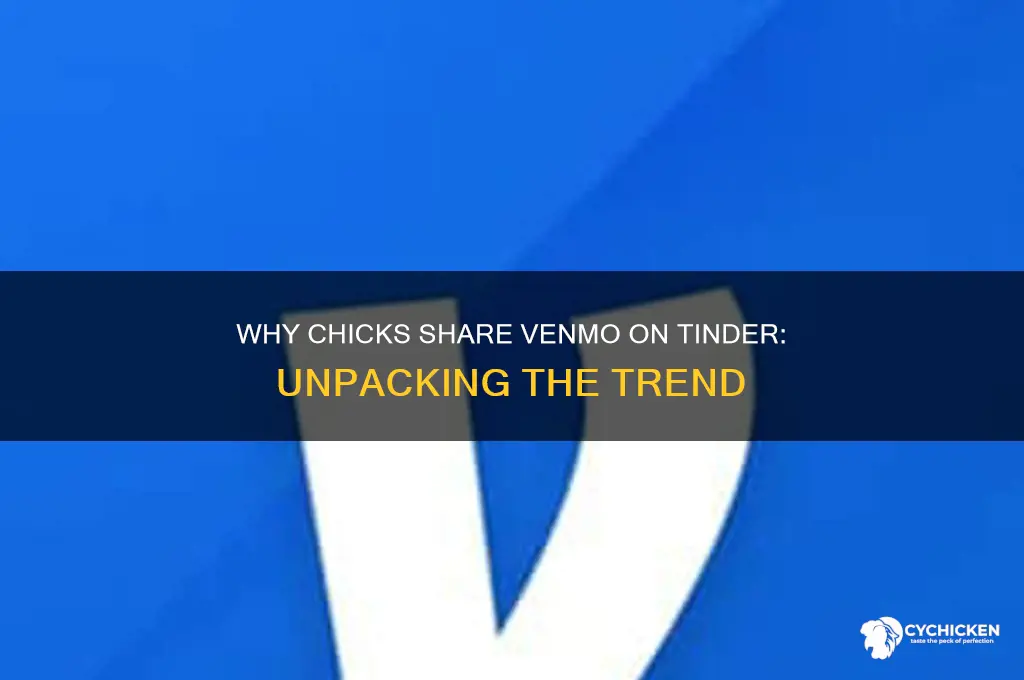 why do chicks put their venmo on tinder