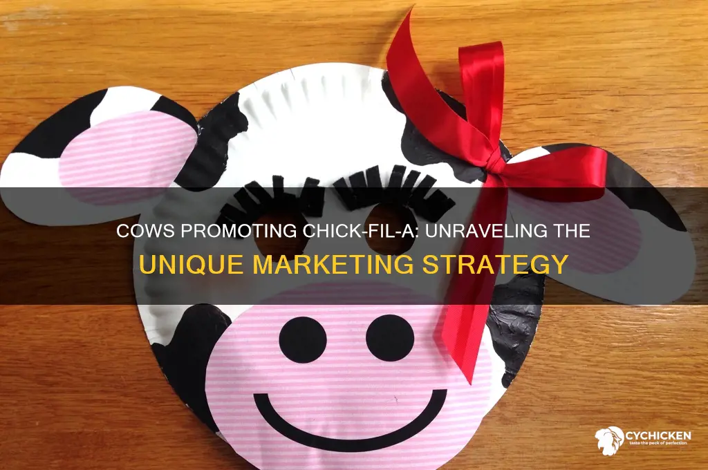 why do cows advertize for chick fill a
