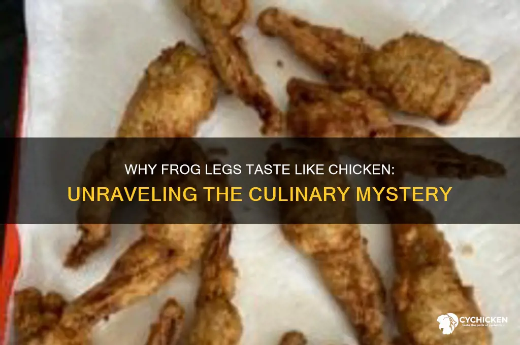 why do frog legs taste like chicken