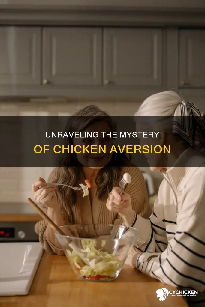 why do i suddenly hate the taste of chicken