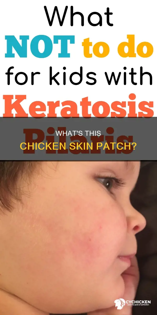 why do i suddenly have a patch of chicken skin