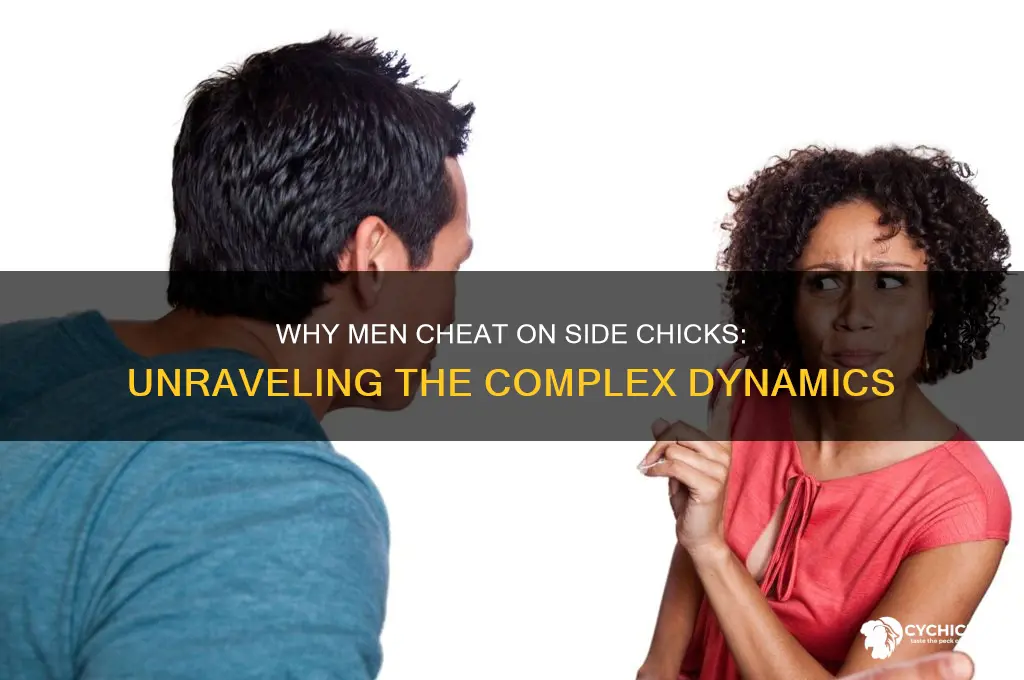 why do men cheat on their side chicks