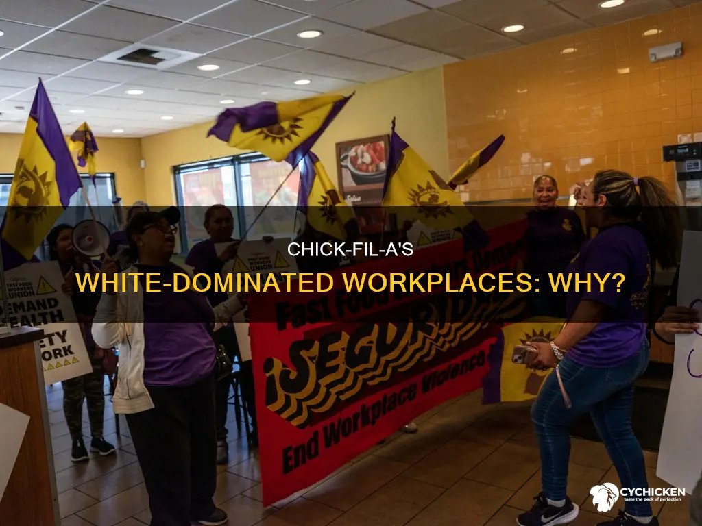 why do mostly white people work at chick fill a