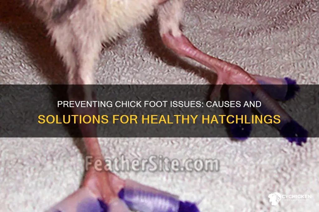 why do my chicks hatch with foot problems