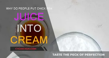 Chickpea Juice and Cream: A Surprising Blend