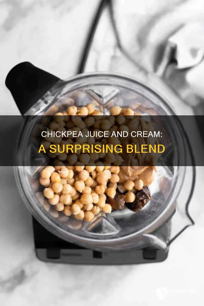 why do people put chick pea juice into cream