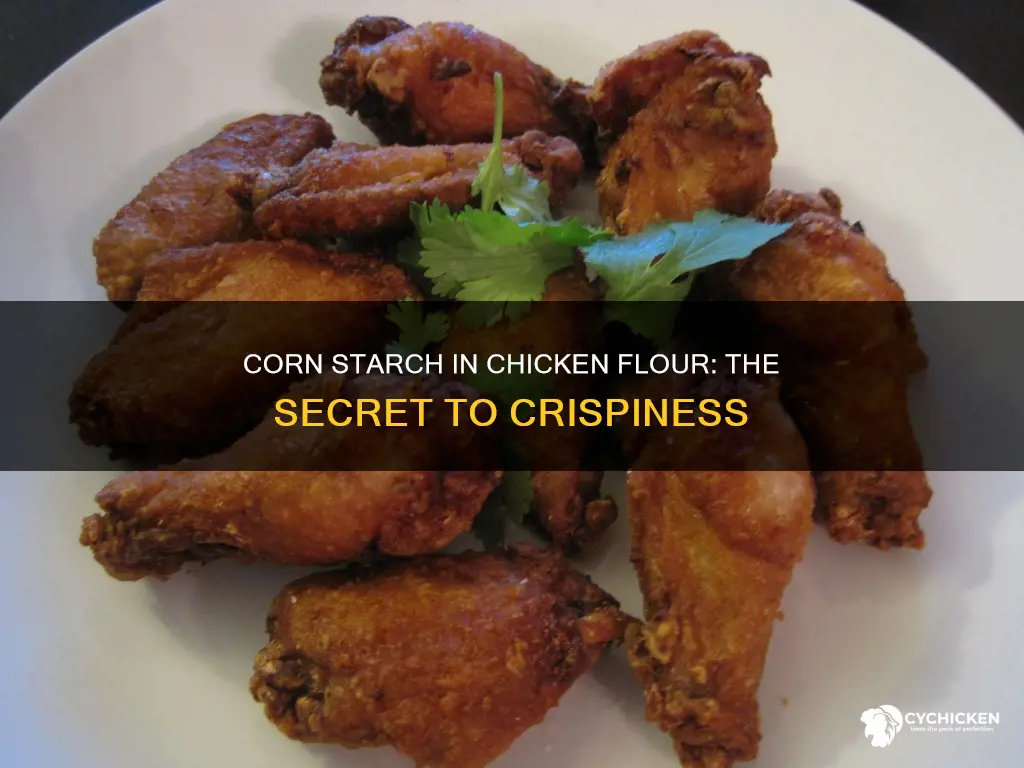 why do people put corn starch in flour for chicken
