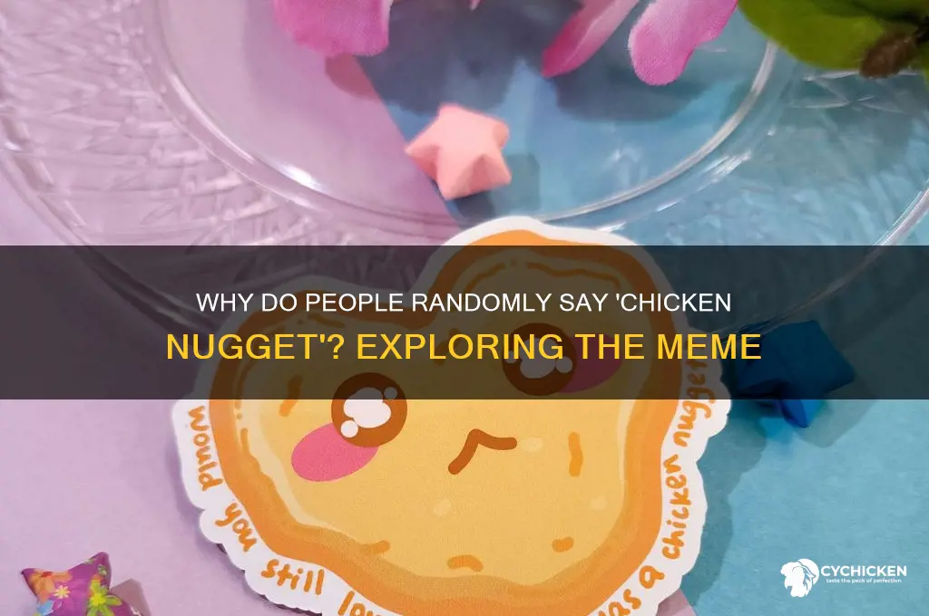 why do people randomly say chicken nugget
