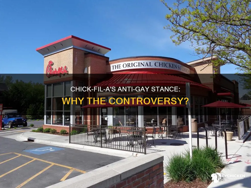 why do people say that chick fillet is anti gay