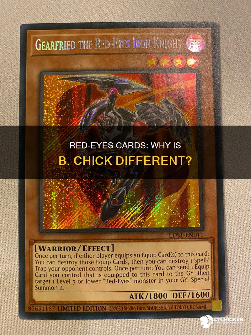 why do red eyes cards exempt red eyes b chick