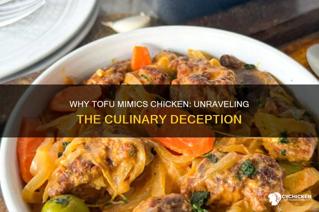 why do they make tofu look like chicken