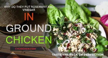 Rosemary and Vinegar: Enhancing Ground Chicken's Flavor
