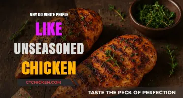 Unseasoned Chicken: Exploring the White Palate's Preference for Blandness