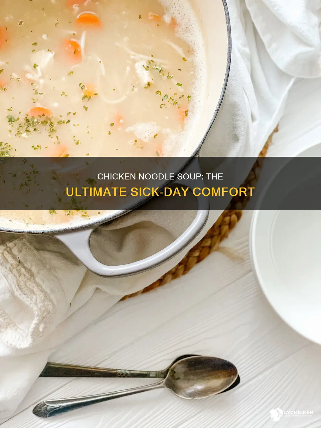 why do you drink chicken noodle aoup when sick