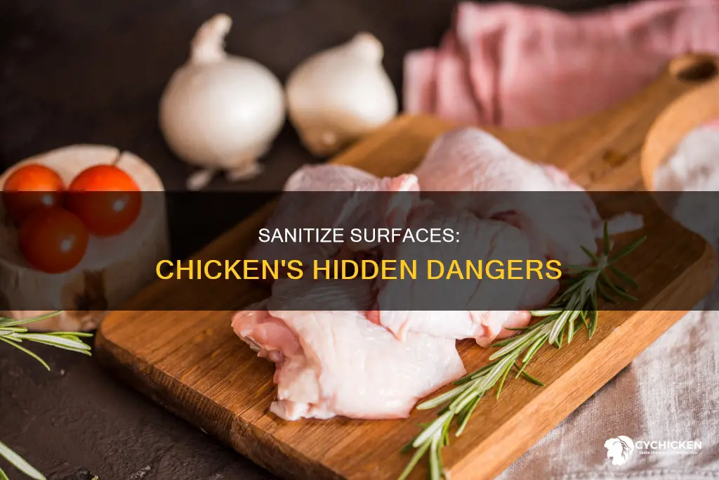 why do you need to wash surfaces after chicken