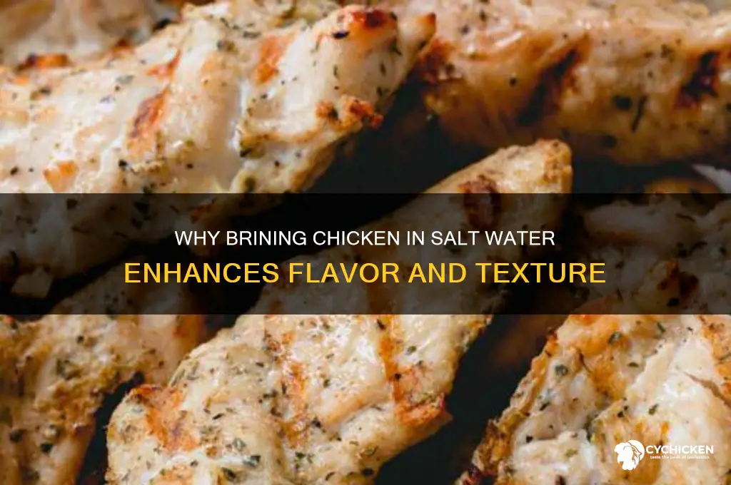 why do you put chicken in salt water