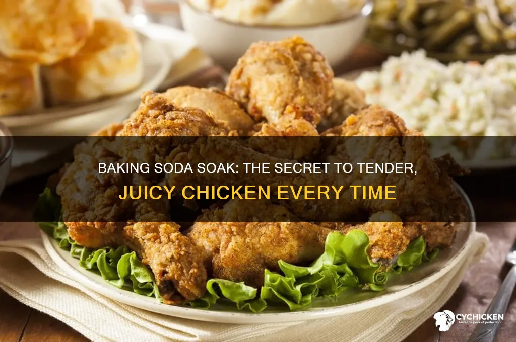 why do you soak chicken in baking soda